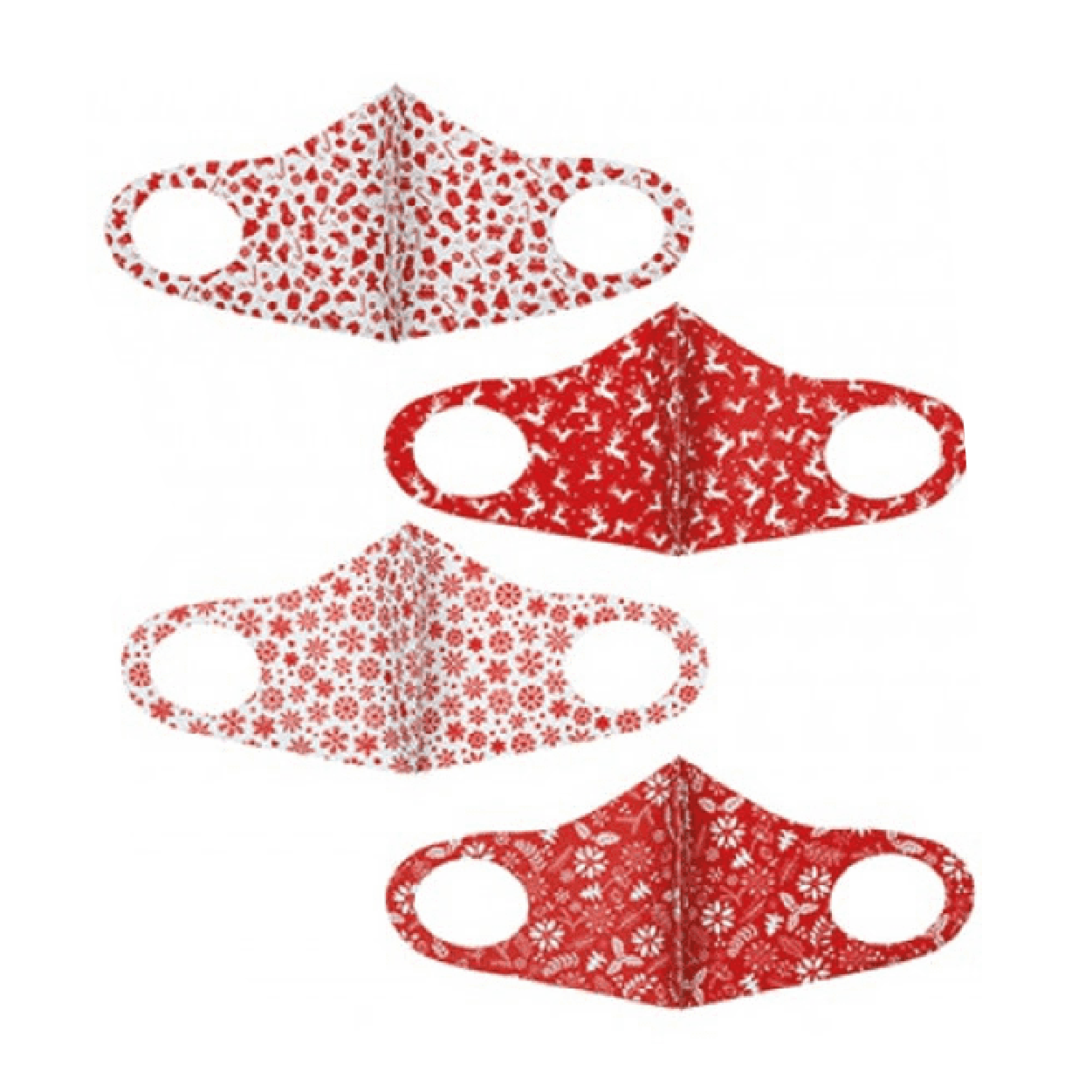 Reusable Unisex Christmas Spandex Face Mask - Assorted Designs - Pack of 1 5050565519498 only5pounds-com