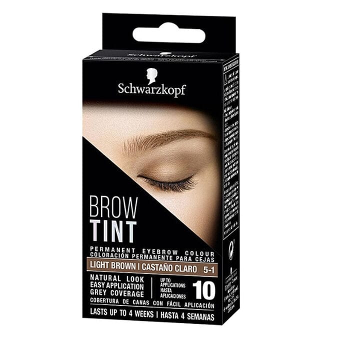 Schwarzkopf Brow Tint Light Brown 5-1 - 10 Applications 5012583208020 only5pounds-com