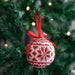 Set of 6 Christmas Baubles - Red Knit Look 5050565416797 only5pounds-com
