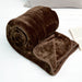 Soft Faux Mink Throw Double (150 x 200cm) - Brown 5056536106827 only5pounds-com