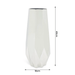 Vincenza Vase - 40cm Silver 5010792483122 only5pounds-com