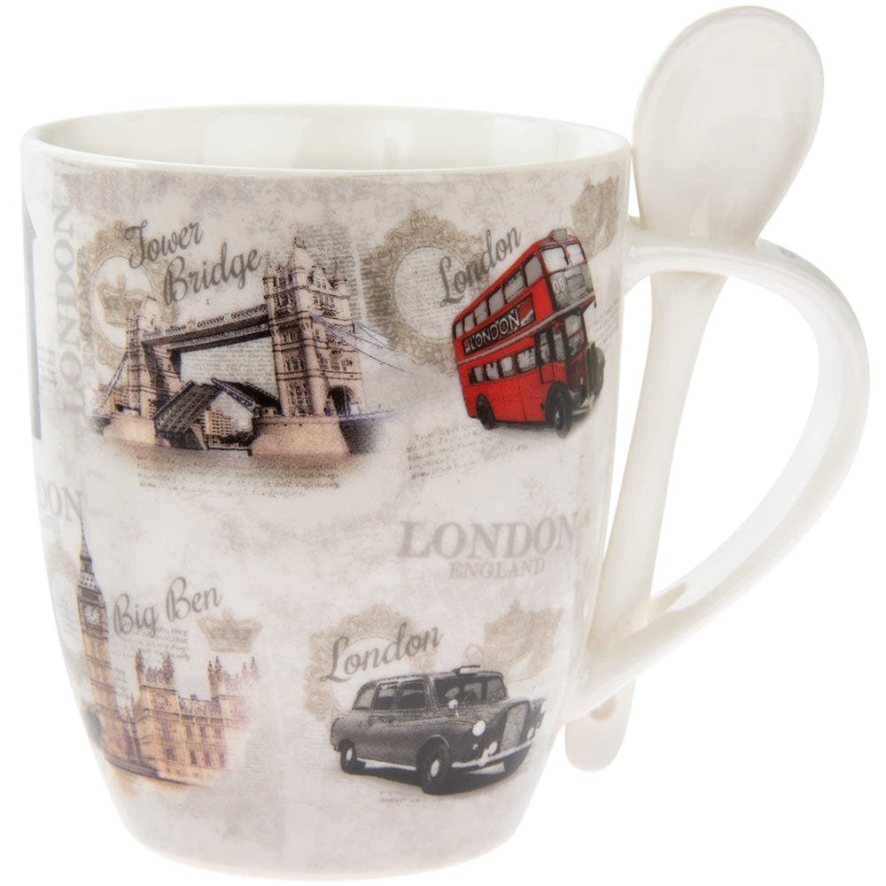 Vintage London Mug With Spoon 5010792432298 only5pounds-com