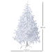 White Artificial Fir Christmas Tree - 4-7ft 6ft (180cm) 5056150236856 only5pounds-com