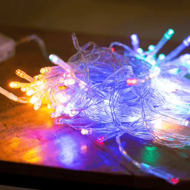 100 Indoor LED Lights - Battery Operated - Multi Coloured 5050565351678 only5pounds-com