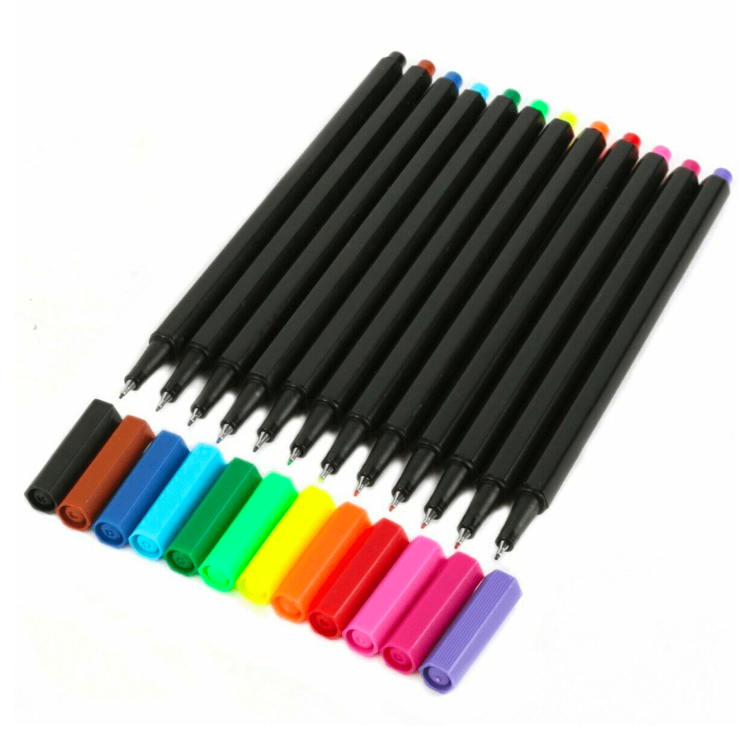 12Pc Colour Therapy Super Fine Line Crayons 5050565199041 only5pounds-com