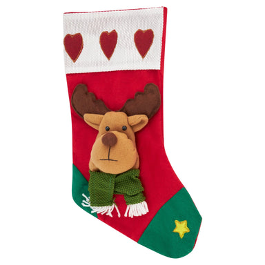 18'' Christmas Stocking - Deer 5025301829704 only5pounds-com