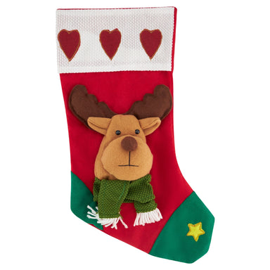 18'' Christmas Stocking - Deer 5025301829704 only5pounds-com
