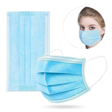 3 Ply Face Mask (95% Filtering & Disposable) - 50 pack only5pounds-com