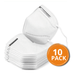 5 Ply White Face Masks - 10 Pack only5pounds-com