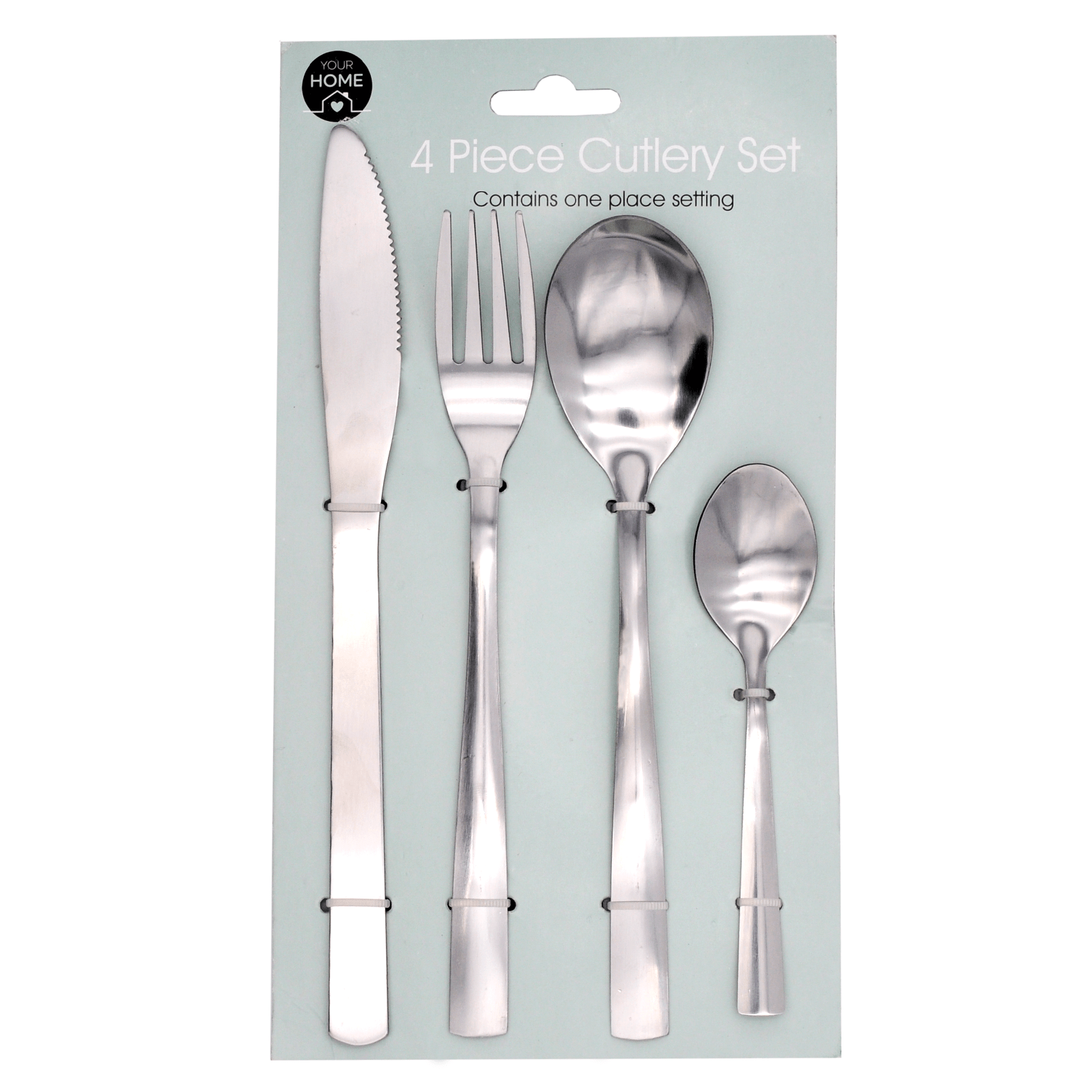 6 Packs of Stainless Steel 1 Person Cutlery Sets - 24 Pieces only5pounds-com