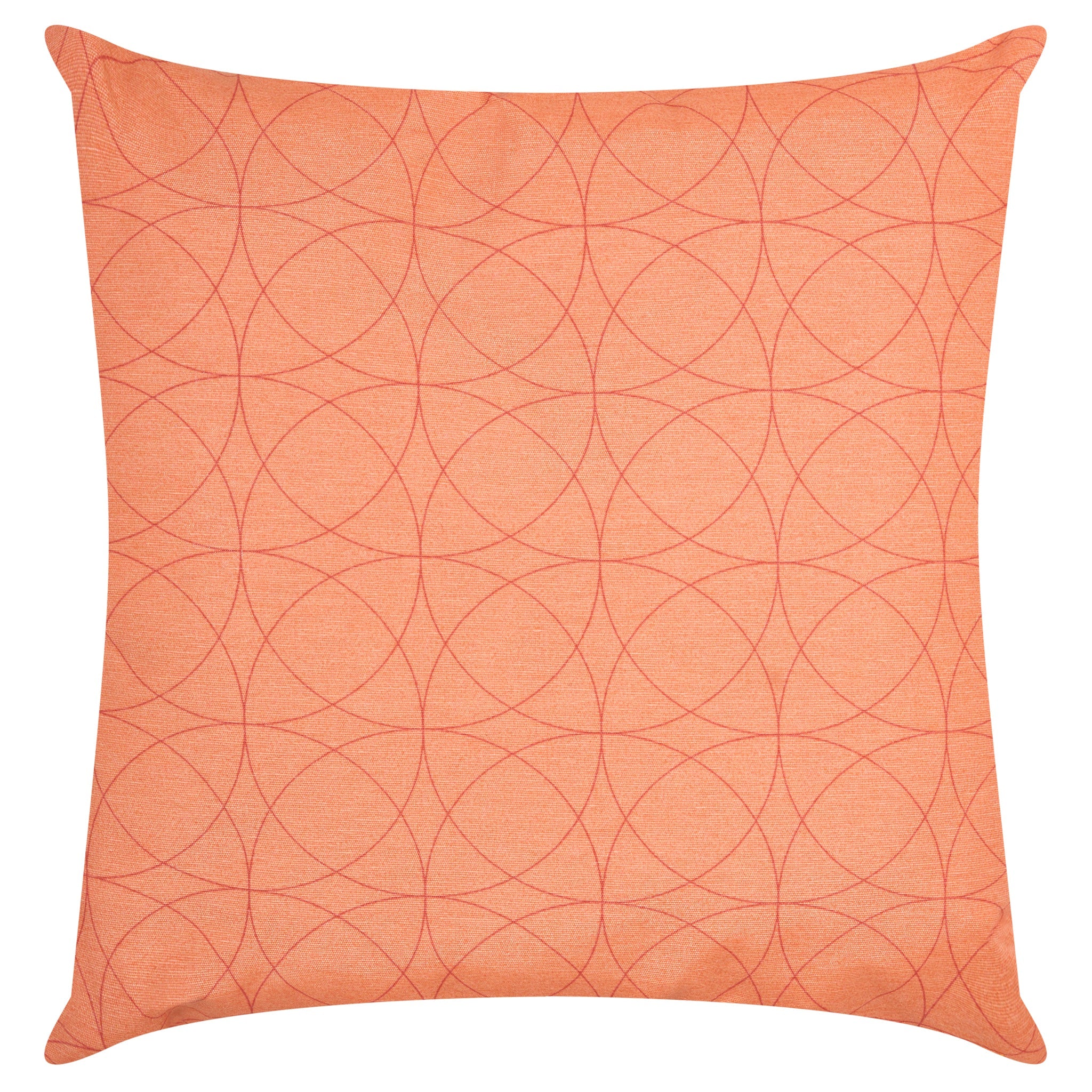 Coral Geometric Outdoor Garden Cushion - 42 x 42cm-8713229053635-only5pounds.com