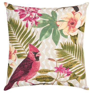 Pink Tropical Birds Outdoor Garden Cushion - 42 x 42cm-8713229053659-only5pounds.com