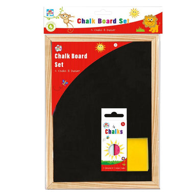 A4 Chalkboard, Eraser, & 4 Chalks - Kids Create 5012128210785 only5pounds-com