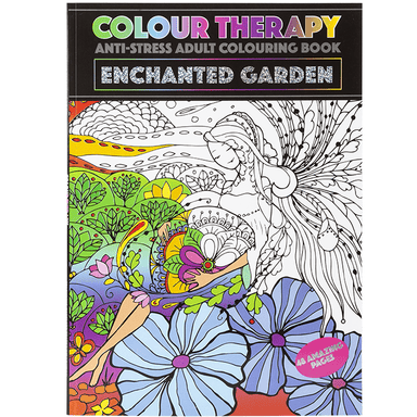 A4 Colour Therapy Book Enchanted Garden - 48 Pages 5050565524027 only5pounds-com