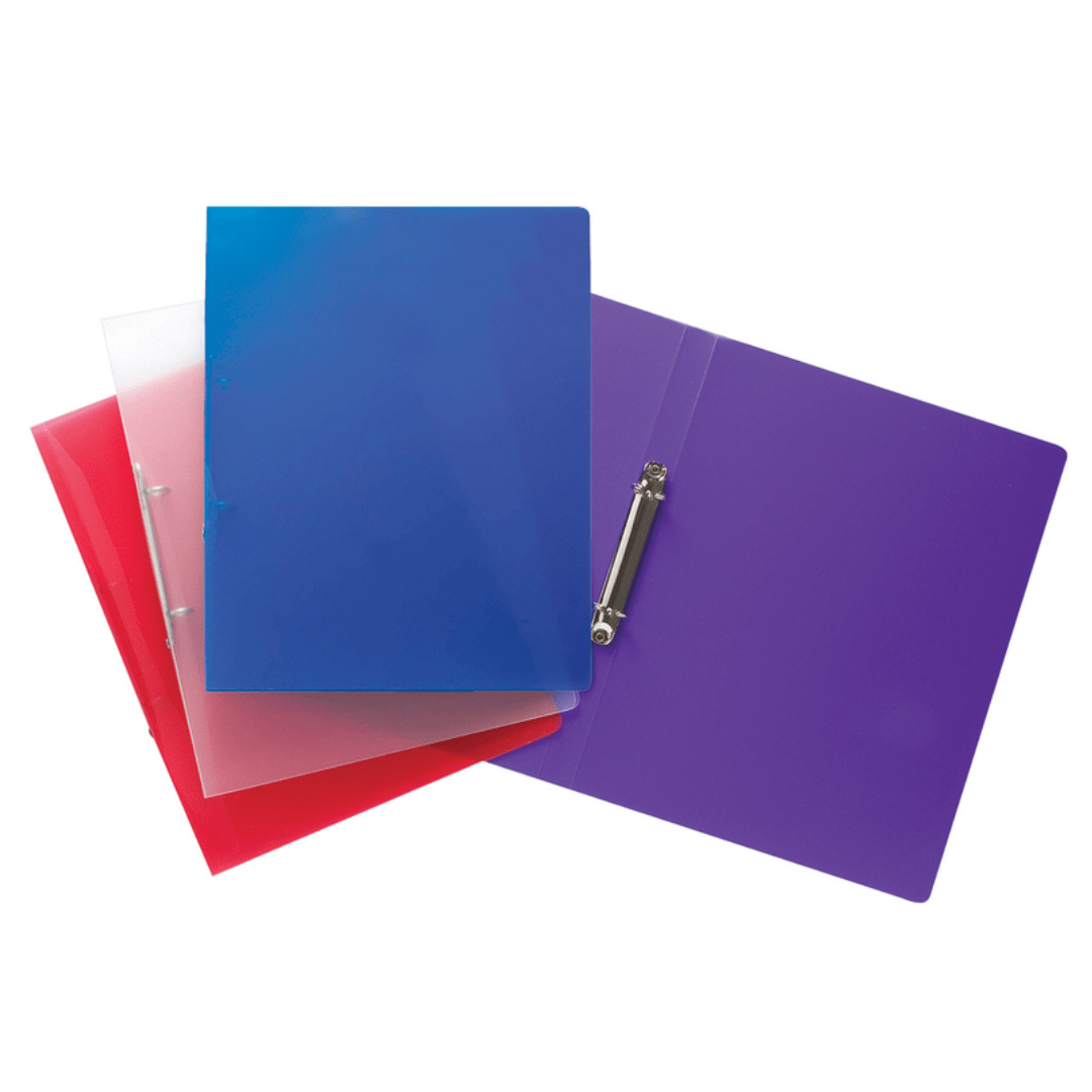 A4 Slim Ring Binder - Assorted 5016873014476 only5pounds-com