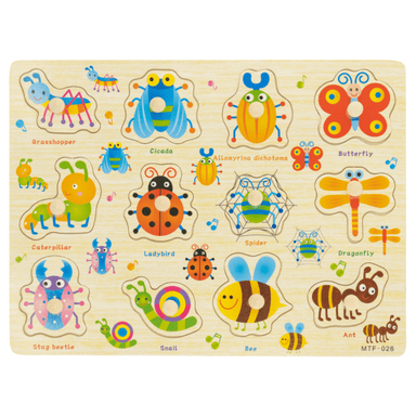 A4 Wooden Insects Jigsaw Puzzle 5060269268417 only5pounds-com