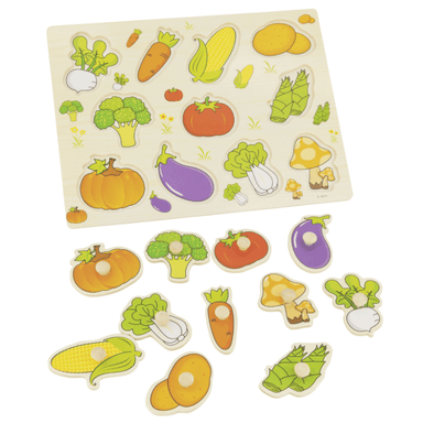 A4 Wooden Vegetable Jigsaw Puzzle 5060269268349 only5pounds-com