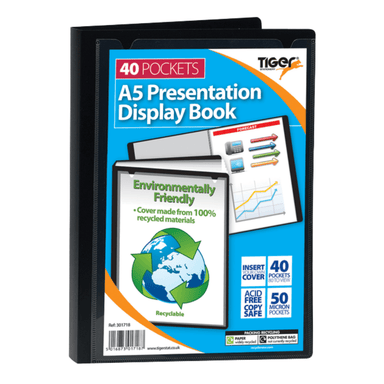 A5 Presentation Display Book - 40 Pockets 5016873017187 only5pounds-com