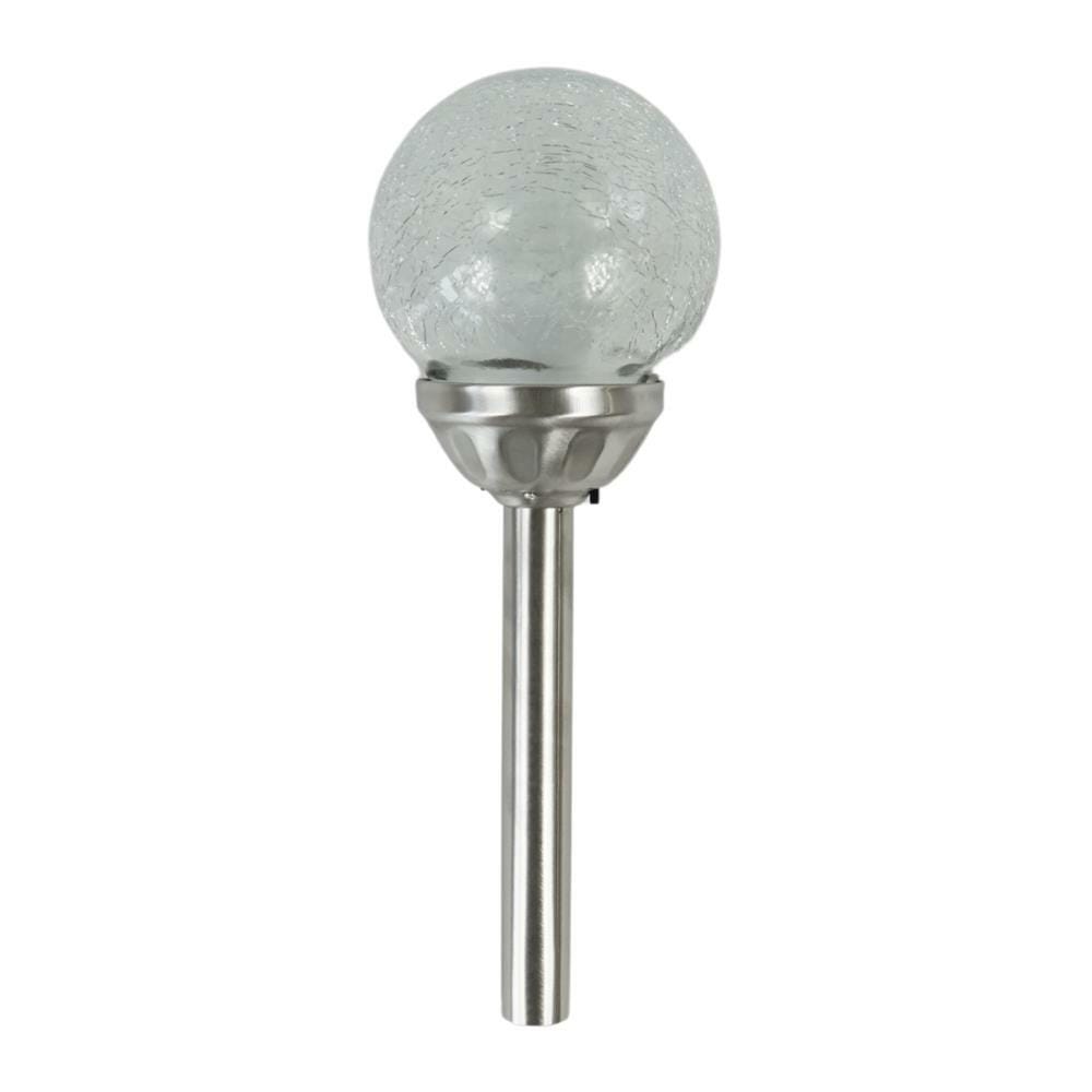 Alma Garden Solar Led Lamp - Silver - 34.5cm 4038732769687 only5pounds-com