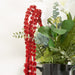 Artificial Red Glitter Hanging Branch - 127 x 40cm 5056055375872