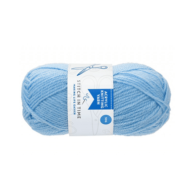 Baby Blue Acrylic Knitting Yarn - 50g 5050565533418