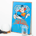 Blue Superman Metal Calendar - 30 x 41cm only5pounds-com
