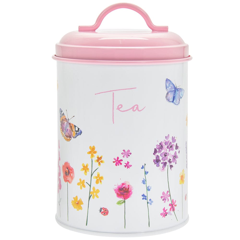 Butterfly Garden Tea Canister - 19cm 5010792467252 only5pounds-com