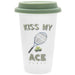 Ceramic Tennis Travel Mug - Kiss My Ace 5010792446714 only5pounds-com