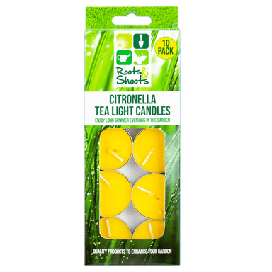 Citronella Tea Light Candles - Pack Of 10 5050565564764 only5pounds-com