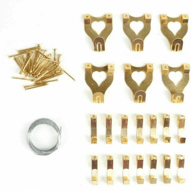 Complete Picture Hanging Kit - 24pcs 5050565474889 only5pounds-com