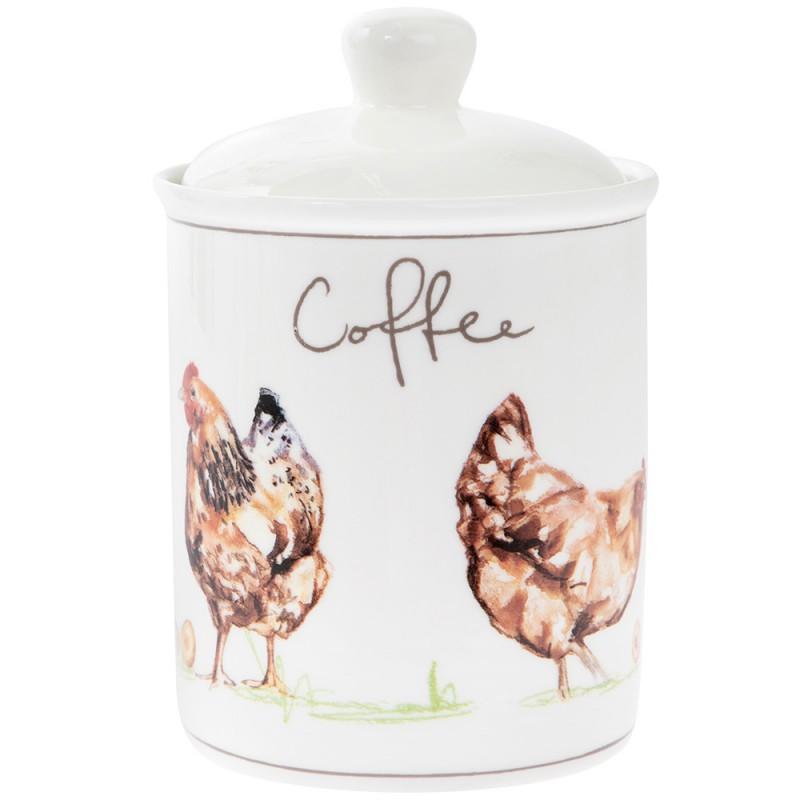 Country Life Chickens Fine China Coffee Canister - 16cm 5010792936048 only5pounds-com