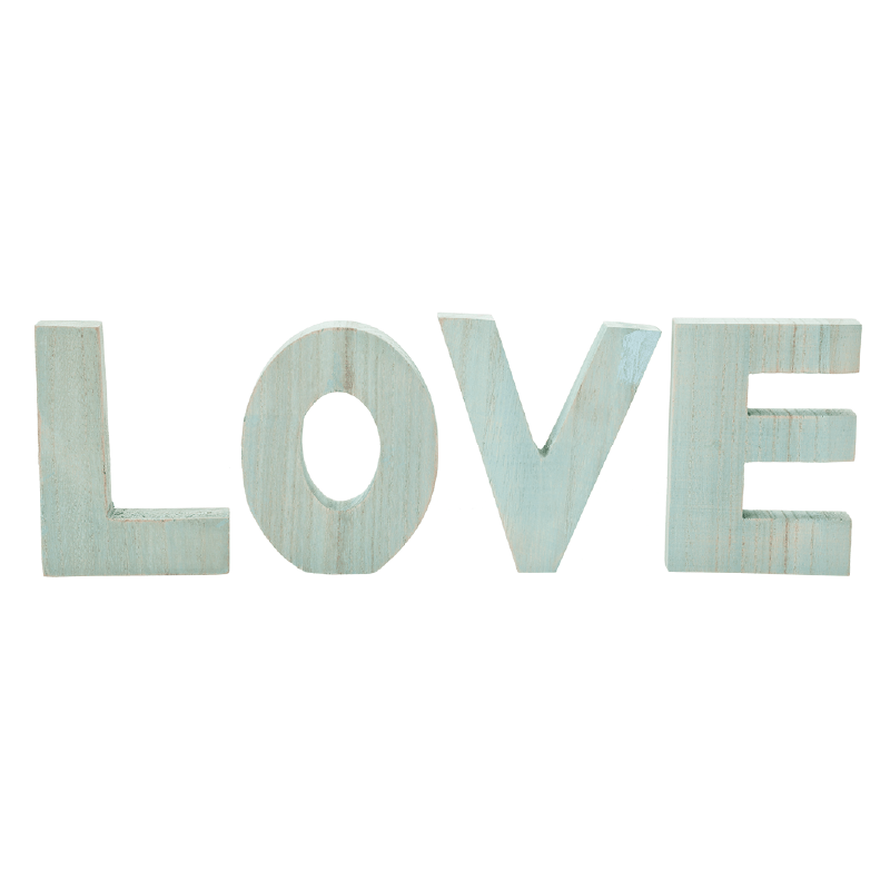 Decorative Love Letters Sign - 14cm only5pounds-com
