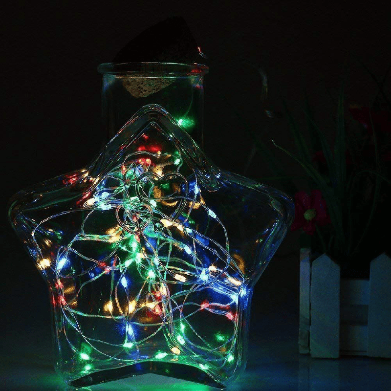 Decorative String Fairy Lights Battery Powered Multi Colour 40 LED - 2m - only5pounds.com