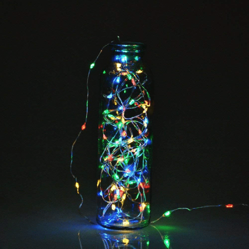 Decorative String Fairy Lights Battery Powered Multi Colour 40 LED - 2m - only5pounds.com