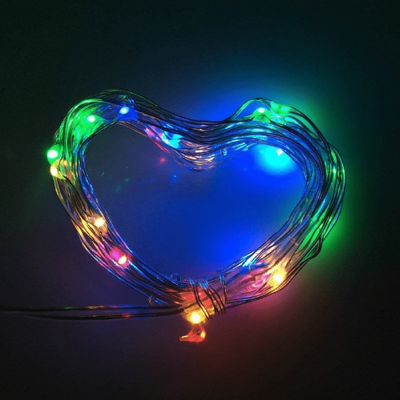 Decorative String Fairy Lights Battery Powered Multi Colour 40 LED - 2m 5056150229414 only5pounds-com