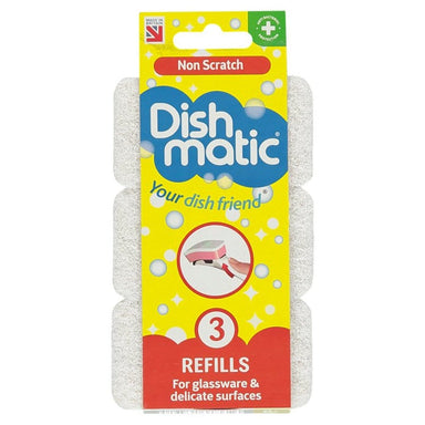 Dishmatic Non-Scratch Refills - 3pk 5013931012474 only5pounds-com