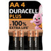 Duracell AA Plus 100% Power - 4 Pack 5000394140851