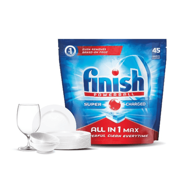 Finish Powerball All-in-1 Max Dishwasher Tablets - 45 Tablets 3059946160160 only5pounds-com