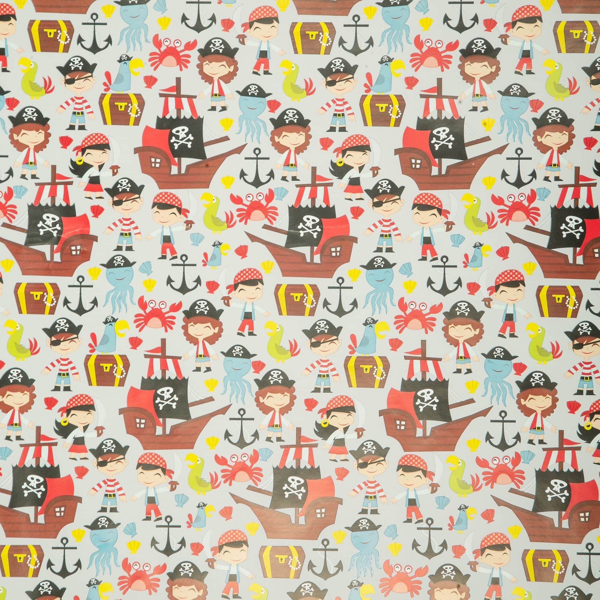 Gift Wrapping Paper - 200 x 70cm - Assorted Designs Pirate only5pounds-com