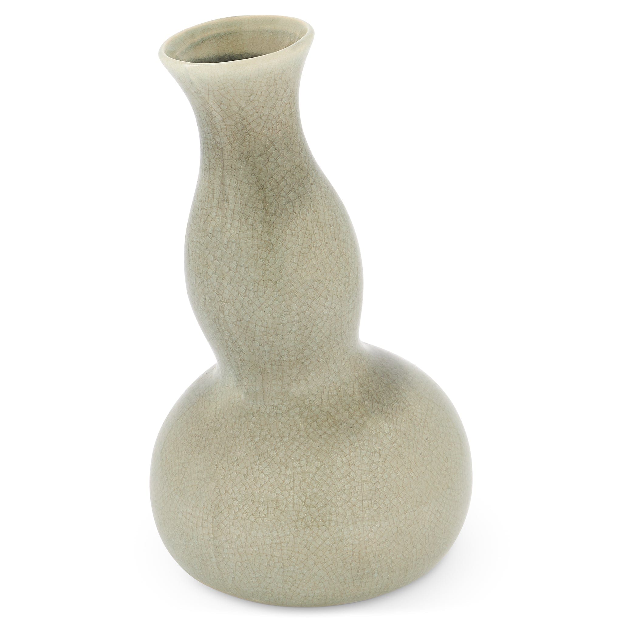 Grey Tilted Abstract Vase - 25cm 5415070091806 only5pounds-com