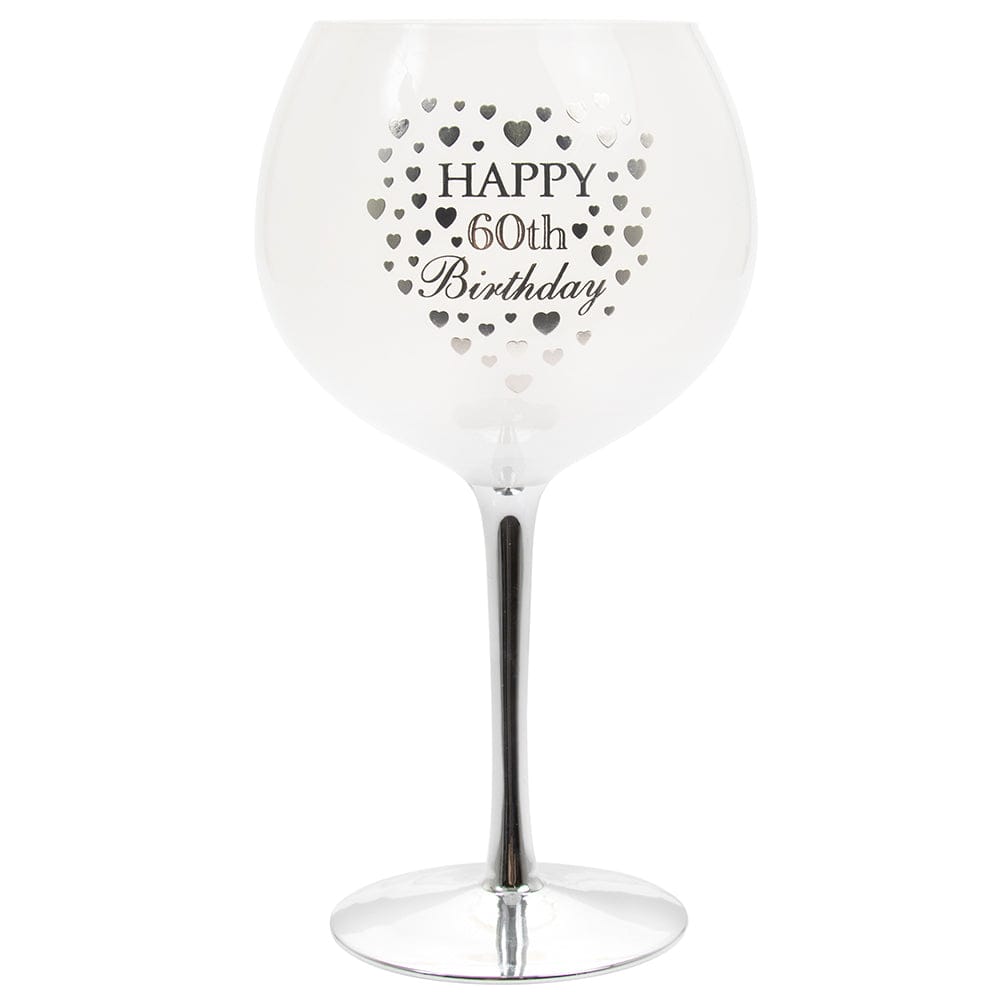 Happy 60Th Gin Glass 5010792471754 only5pounds-com