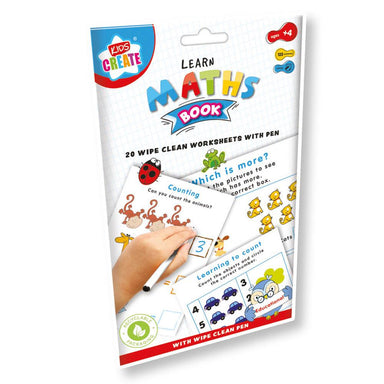 Kids Create A5 Learn Maths Wipe Clean Book 5012128532856 only5pounds-com