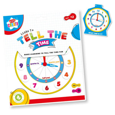 Kids Create Tell The Time Clock 5012128393068 only5pounds-com