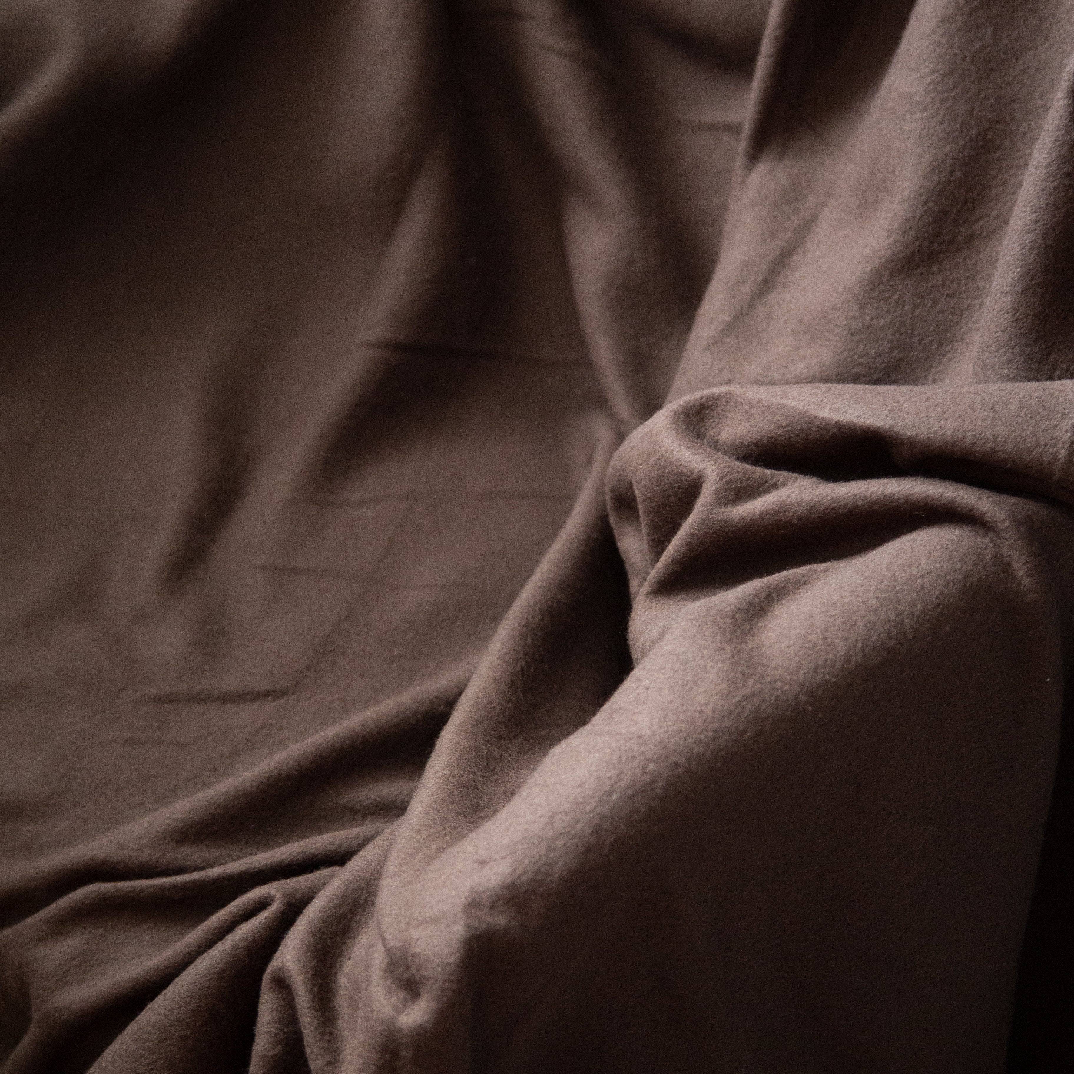 King Size Plain Fleece Blanket - 150 x 200cm - Brown only5pounds-com