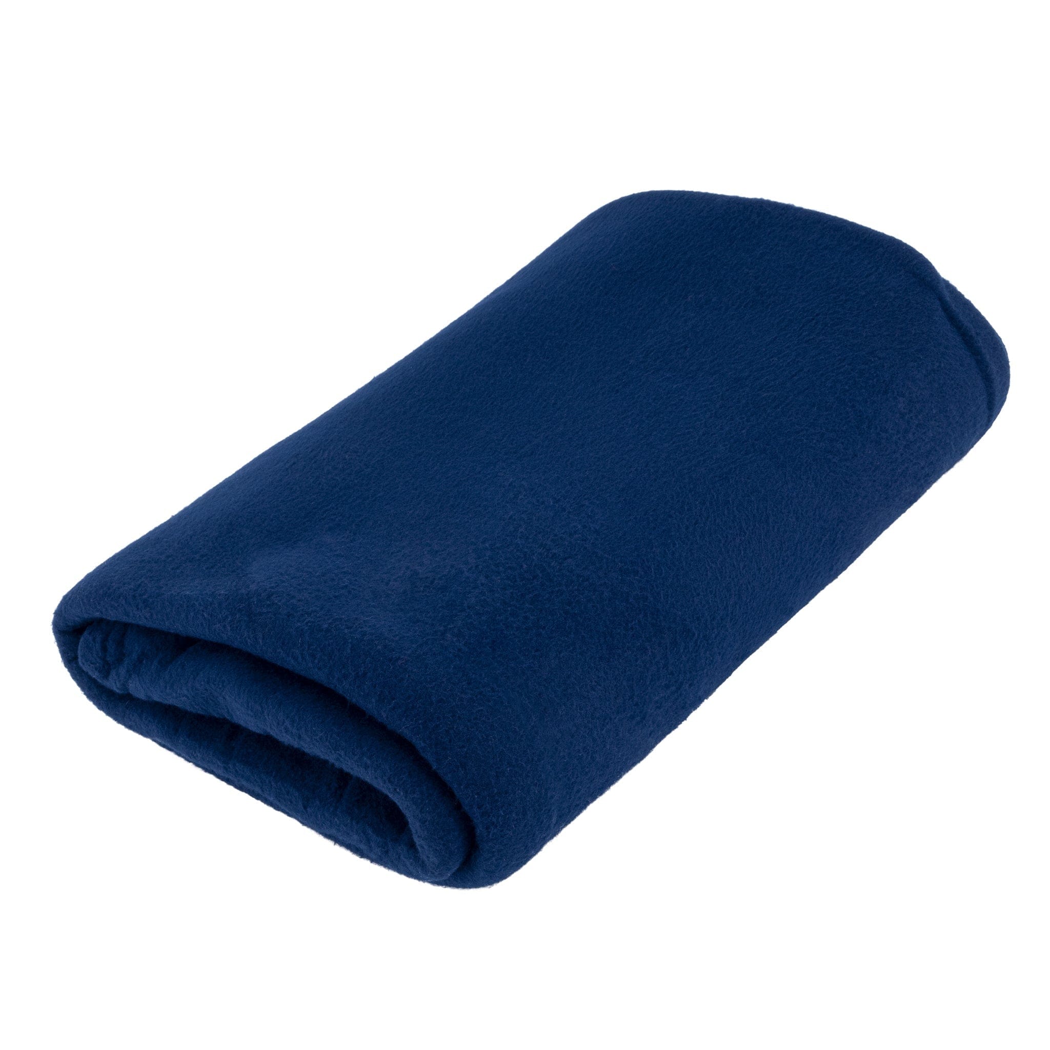 King Size Plain Fleece Blanket - 150 x 200cm - Navy 5056536100900 only5pounds-com