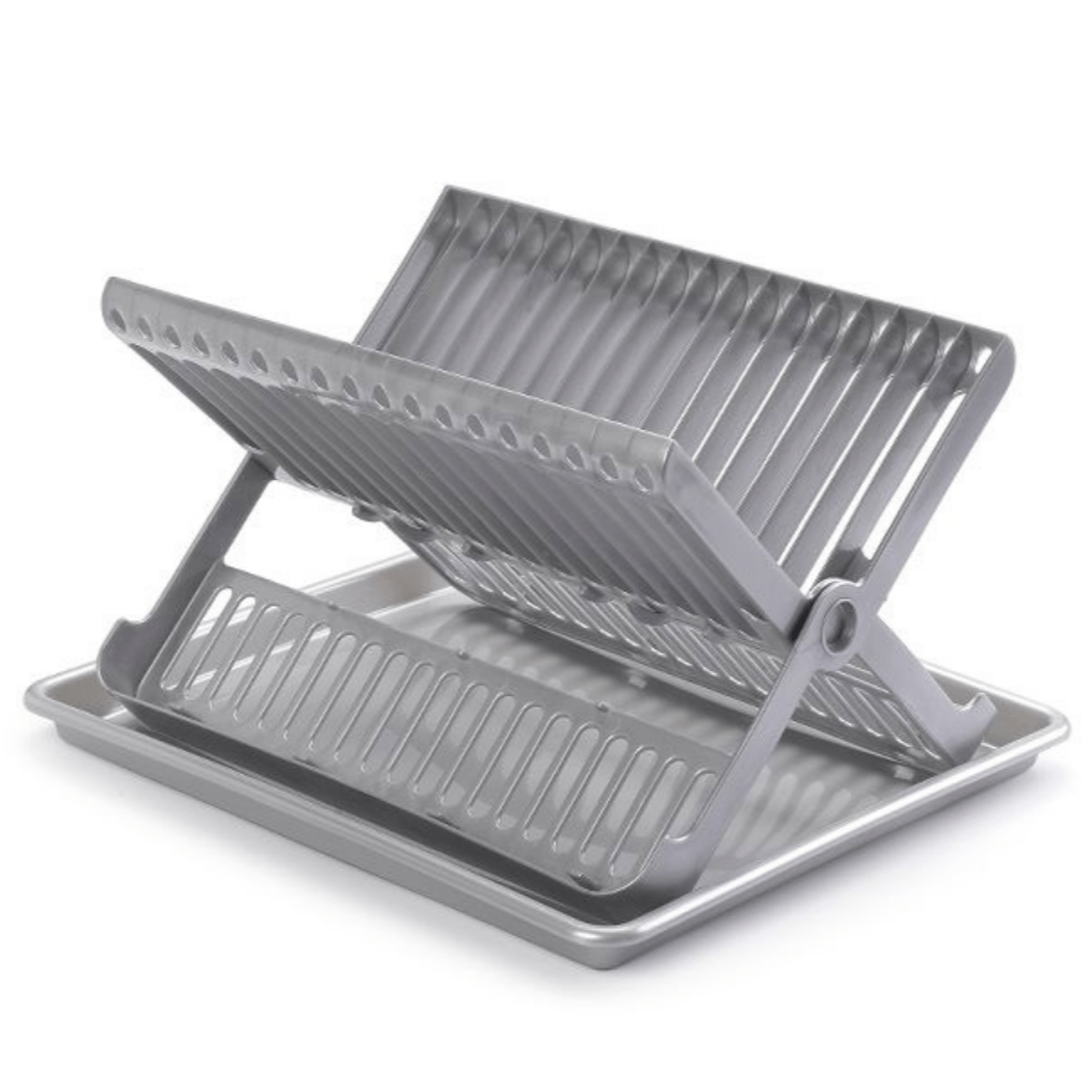 Large Dish Drainer With Tray - Silver 8414926200703 only5pounds-com