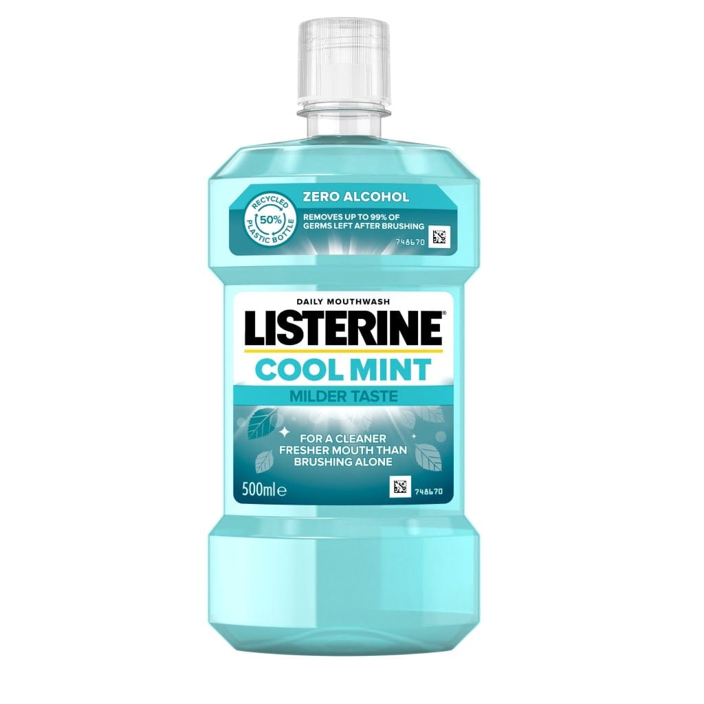 Listerine Cool Mint Milder Taste Mouthwash - 500ml 3574661404226 only5pounds-com