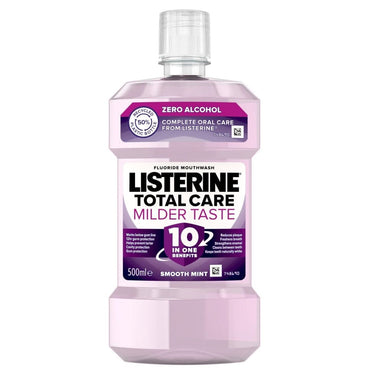 Listerine Total Care Milder Taste Mouthwash - 500ml 3574661634999 only5pounds-com