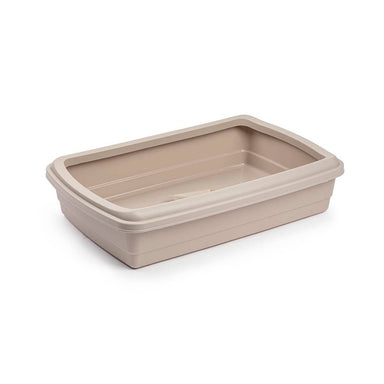 Litter Tray With Scoop - Assorted Colours Taupe 8414926473923 only5pounds-com