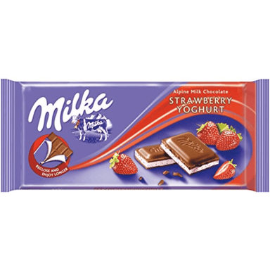 Milka 100g Strawberry Yogurt Cotton 76922200007332 only5pounds-com